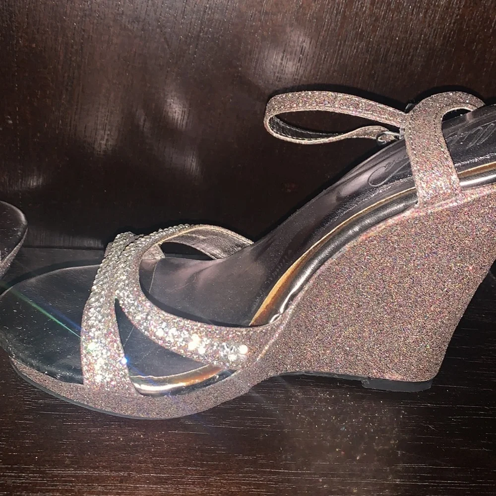 Michaelangelo heel sandal rhinestones